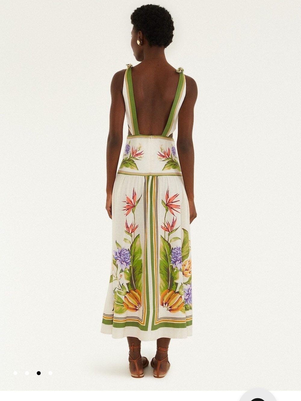 Farm Rio sand tropical scarf maxi dress - Picture 3 of 5